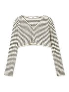 【スナイデル/SNIDEL】のリブシアーカーディガン 人気、トレンドファッション・服の通販 founy(ファニー) ファッション Fashion レディースファッション Ladies' Fashion Online トップス・カットソー Tops/Tshirt カーディガン Cardigans ウェーブ Wave カーディガン Cardigan ショート Short ストレート Straight スパンコール Sequins デコルテ Decolletage トレンド Trend ボーダー Border ミドル Middle リュクス Luxe おすすめ Recommend thumbnail BORDER[933]|ID: prp329100004593666 ipo3291000000032619526