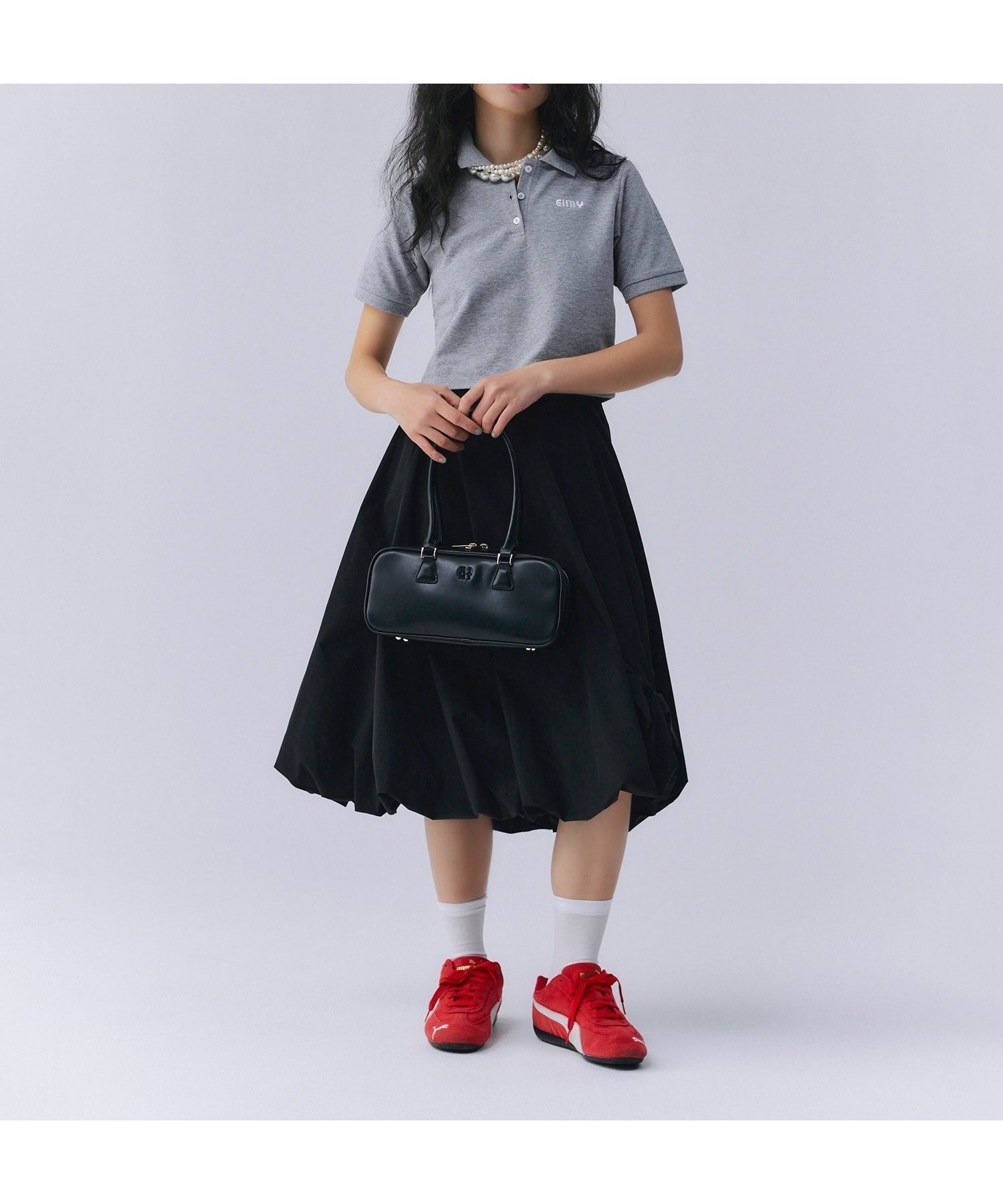 【エイミーイストワール/eimy istoire】のギャザーバルーンタックスカート インテリア・キッズ・メンズ・レディースファッション・服の通販 founy(ファニー) 　ファッション　Fashion　レディースファッション　Ladies' Fashion Online　スカート　Skirt　エレガント 上品　Elegant　コンパクト　Compact　軽量　Lightweight　ショート　Short　シンプル　Simple　スニーカー　Sneakers　ダウン　Down　バルーン　Balloon　リボン　Ribbon　おすすめ　Recommend　BLACK|ID: prp329100004593676 ipo3291000000032619954