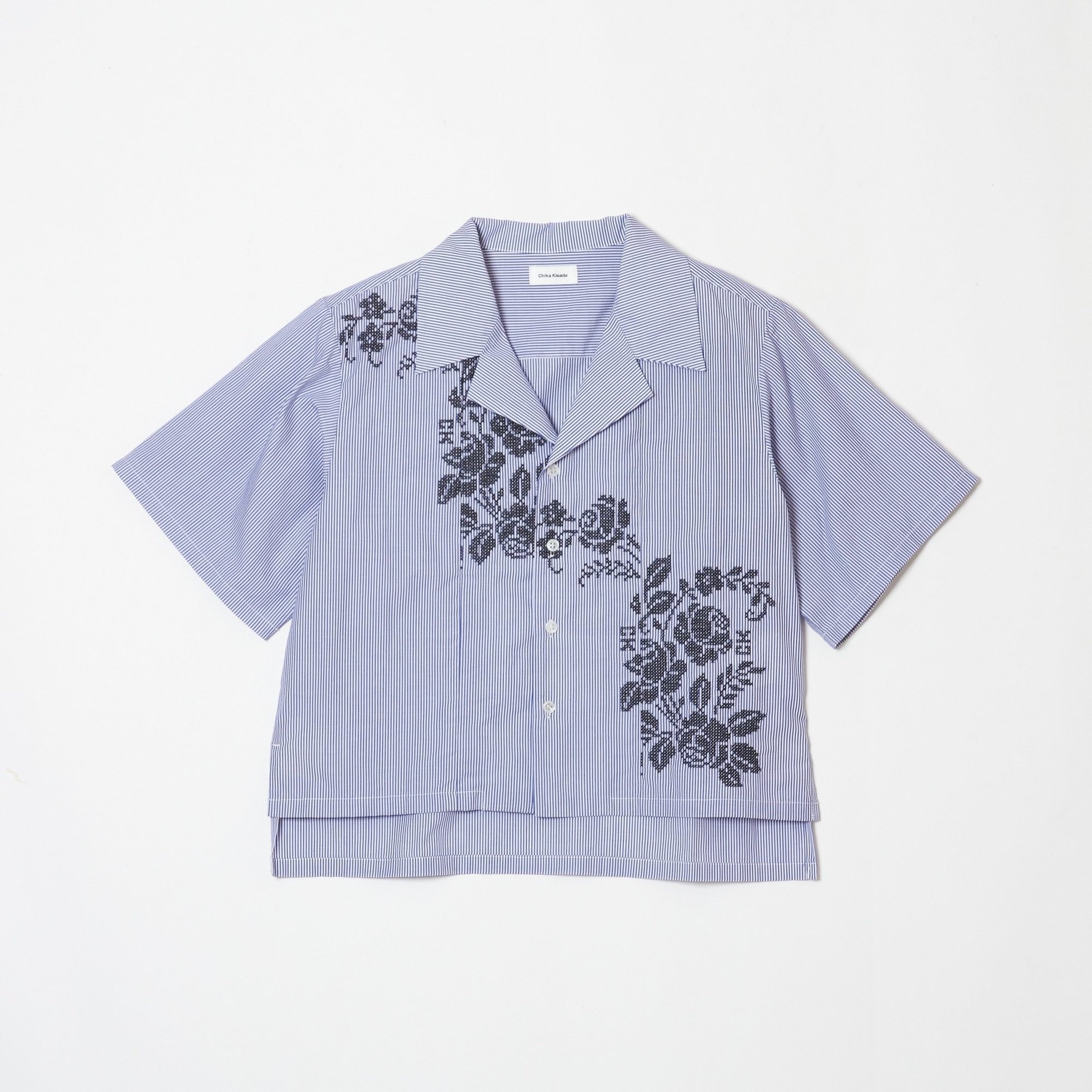 【チカ キサダ/CHIKA KISADA】の刺繍入りブラウス インテリア・キッズ・メンズ・レディースファッション・服の通販 founy(ファニー) 　ファッション　Fashion　レディースファッション　Ladies' Fashion Online　トップス・カットソー　Tops/Tshirt　シャツ/ブラウス　Shirts/Blouses　BluexBlack|ID: prp329100004593681 ipo3291000000032620288