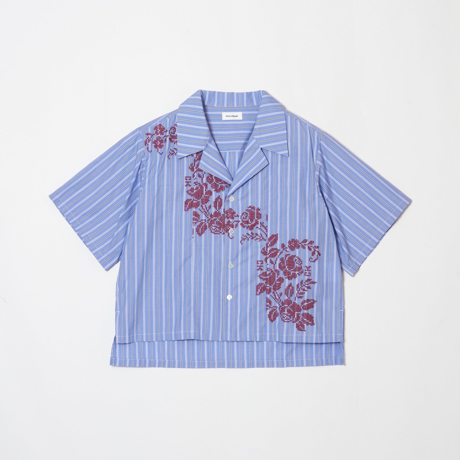 【チカ キサダ/CHIKA KISADA】の刺繍入りブラウス インテリア・キッズ・メンズ・レディースファッション・服の通販 founy(ファニー) 　ファッション　Fashion　レディースファッション　Ladies' Fashion Online　トップス・カットソー　Tops/Tshirt　シャツ/ブラウス　Shirts/Blouses　BluexRed|ID: prp329100004593681 ipo3291000000032620294