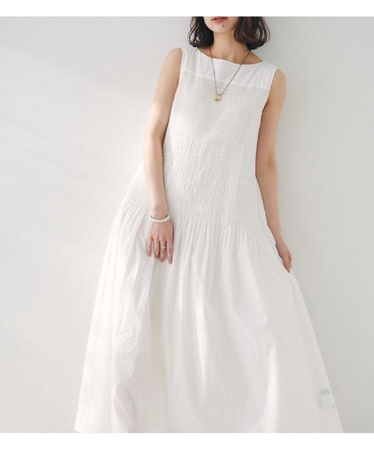 【アンタイトル/UNTITLED】の【コットン100/夏ワンピ/ナロー/】シャーリングワンピース 人気、トレンドファッション・服の通販 founy(ファニー) 　ファッション　Fashion　レディースファッション　Ladies' Fashion Online　ワンピース　Dress　おすすめ　Recommend　イエロー　Yellow　カーディガン　Cardigan　キャミソール　Camisole　シャーリング　Shirring　トレンド　Trend　ドレス　Dress　ポケット　Pocket　ロング　Long　夏　Summer　 other-1|ID: prp329100004593724 ipo3291000000032622499