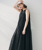 【アンタイトル/UNTITLED】の【コットン100/夏ワンピ/ナロー/】シャーリングワンピース ブラック|ID: prp329100004593724 ipo3291000000032622502