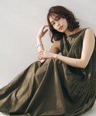 【アンタイトル/UNTITLED】の【コットン100/夏ワンピ/ナロー/】シャーリングワンピース ブラウン|ID: prp329100004593724 ipo3291000000032622505