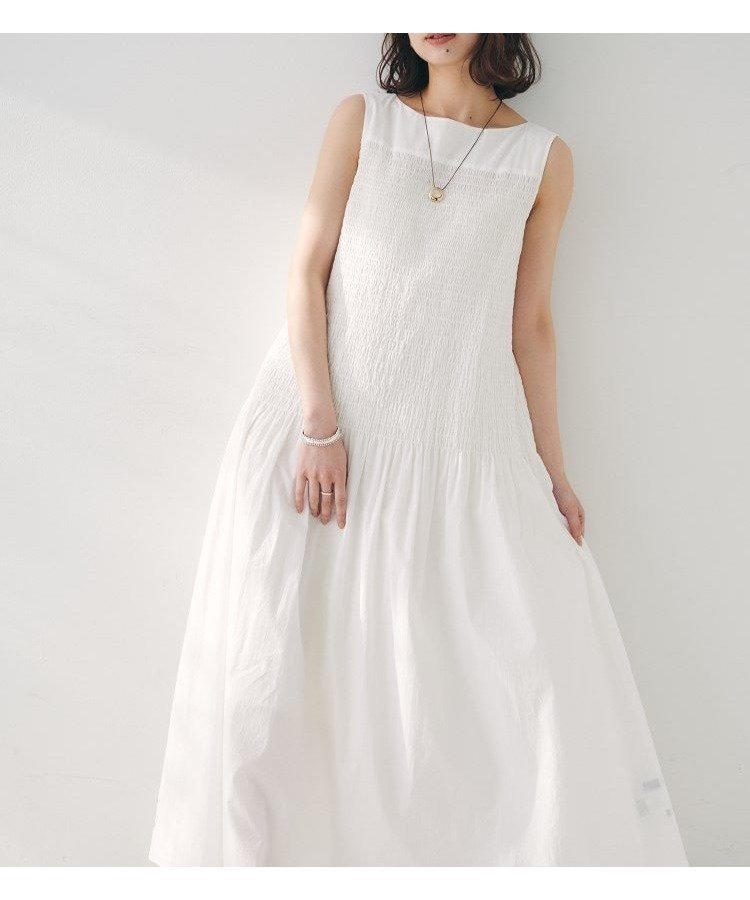 【アンタイトル/UNTITLED】の【コットン100/夏ワンピ/ナロー】シャーリングワンピース 人気、トレンドファッション・服の通販 founy(ファニー) 　ファッション　Fashion　レディースファッション　Fashion for Women　ワンピース　Dresses　おすすめ　Recommended / Our Picks　イエロー　Yellow　カーディガン　Cardigan, Knitwear　キャミソール　Camisole, Spaghetti Strap Top　シャーリング　Shirring, Ruched　トレンド　Trend, Trending Now　ドレス　Dress, One-Piece　ポケット　Pocket, Pocket Detail　ロング　Long, Long-Length　夏　Summer　 other-1|ID: prp329100004593724 ipo3291000000033565989