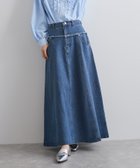 【ビッキー/VICKY】のデニム切り替えフレアスカート≪手洗い可能≫ ブルー|ID: prp329100004593725 ipo3291000000032622600