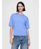 【ギャップ/GAP】のヘビーウェイト オーガニックコットン GAPロゴTシャツ 人気、トレンドファッション・服の通販 founy(ファニー) ファッション Fashion レディースファッション Ladies' Fashion Online トップス・カットソー Tops/Tshirt シャツ/ブラウス Shirts/Blouses ロング / Tシャツ T-Shirts おすすめ Recommend ダウン Down フィット Fit フロント Front thumbnail SHIRTING_BLUE|ID: prp329100004593728 ipo3291000000032622671