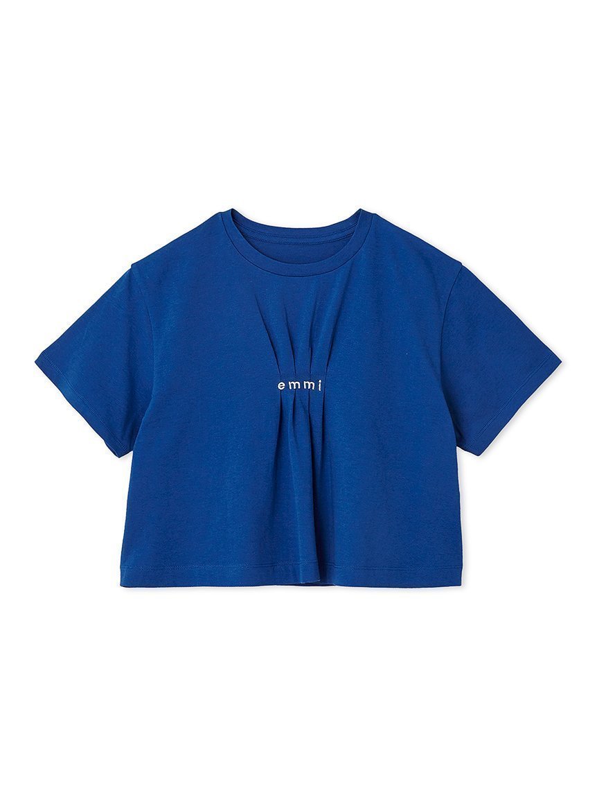 【エミ/emmi】の【emmi×PlaX(TM)】クロップドemmiロゴTシャツ インテリア・キッズ・メンズ・レディースファッション・服の通販 founy(ファニー) 　ファッション　Fashion　レディースファッション　Ladies' Fashion Online　トップス・カットソー　Tops/Tshirt　シャツ/ブラウス　Shirts/Blouses　ロング / Tシャツ　T-Shirts　クロップド　Cropped　BLU[086]|ID: prp329100004593733 ipo3291000000032622834