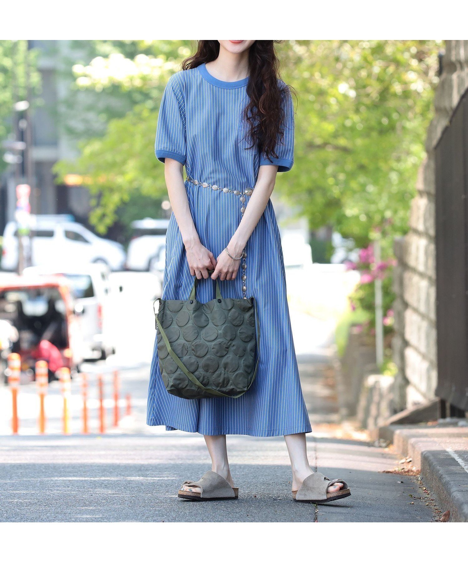 【ビームス ウイメン/BEAMS】のカット ツイル マキシ ワンピース 25SS リラックスワンピース イージーケア 人気、トレンドファッション・服の通販 founy(ファニー) 　ファッション　Fashion　レディースファッション　Ladies' Fashion Online　ワンピース　Dress　カットソー　Cut And Sew　ストライプ　Stripe　ツイル　Twill　定番　Standard　ベスト　Vest　マキシ　Maxi　リラックス　Relax　楽ちん　Easy　おすすめ　Recommend　夏　Summer　エレガント 上品　Elegant　2025年　2025　2025春夏・S/S　Ss,Spring/Summer,2025　 other-1|ID: prp329100004593736 ipo3291000000032622933