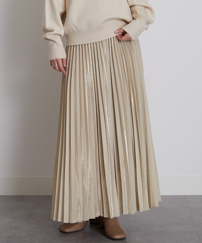 【ラナン/Ranan】のシャイニープリーツスカート インテリア・キッズ・メンズ・レディースファッション・服の通販 founy(ファニー) https://founy.com/ ファッション Fashion レディースファッション Ladies' Fashion Online スカート Skirt プリーツスカート Pleated Skirts シャイニー Shiny ジャージ Jersey プリーツ Pleats |ID: prp329100004593744 ipo3291000000032623189