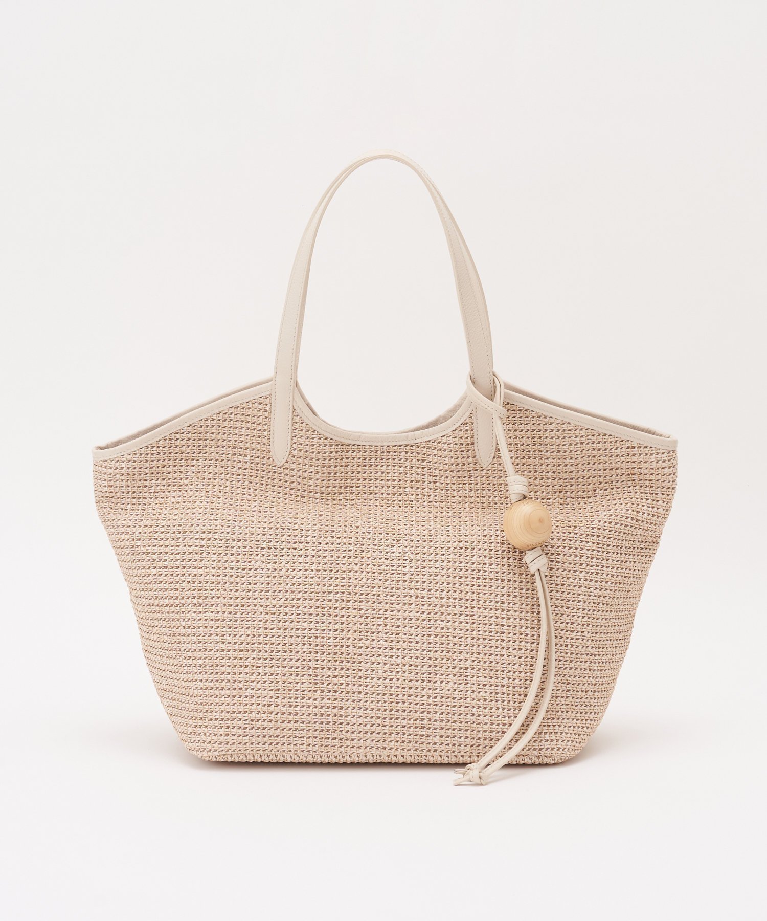 【ラシット/russet】の【russet×BEARDSLEYコラボ第2弾】カゴトートバッグ インテリア・キッズ・メンズ・レディースファッション・服の通販 founy(ファニー) 　ファッション　Fashion　レディースファッション　Ladies' Fashion Online　バッグ　Bag　春　Spring　コラボ　Collaboration　軽量　Lightweight　スマート　Smart　財布　Wallet　タオル　Towel　チャーム　Charm　デニム　Denim　定番　Standard　人気　Popularity　ハンド　Hand　ポケット　Pocket　ポーチ　Pouch　ラフィア　Raffia　ワンポイント　One Point　S/S・春夏　Ss・Spring/Summer　夏　Summer　アイボリー|ID: prp329100004593754 ipo3291000000032623463