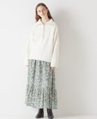 【メルローズ クレール/MELROSE claire】の大人の落ち着いた小花プリントで着回しやすい◎ロングスカート セージグリーン|ID: prp329100004593760 ipo3291000000032623560