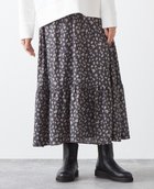 【メルローズ クレール/MELROSE claire】の大人の落ち着いた小花プリントで着回しやすい◎ロングスカート チャコールグレー|ID: prp329100004593760 ipo3291000000032623562