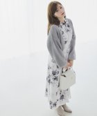 【ノエラ/Noela】のカーデ×ラインフラワーワンピース チャコールグレー|ID: prp329100004593769 ipo3291000000032623705