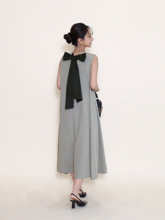 【ヴァン/Vin】の2wayバックネックデザインワンピース インテリア・キッズ・メンズ・レディースファッション・服の通販 founy(ファニー) https://founy.com/ ファッション Fashion レディースファッション Fashion for Women ワンピース Dresses アクセサリー Fashion Accessories ビッグ Big, Oversized フレア Flare, Flared リボン Ribbon, Bow |ID: prp329100004593804 ipo3291000000032624306