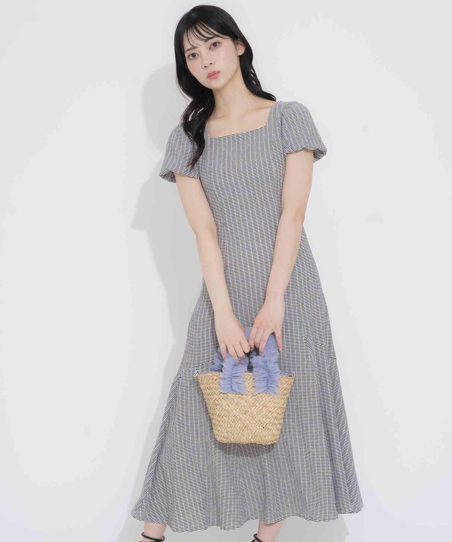 【ノエラ/Noela】のスクエアネックカットワンピ インテリア・キッズ・メンズ・レディースファッション・服の通販 founy(ファニー) 　ファッション　Fashion　レディースファッション　Ladies' Fashion Online　ワンピース　Dress　カットソー　Cut And Sew　ギャザー　Gather　スクエア　Square　ポケット　Pocket　ミックス1|ID: prp329100004593827 ipo3291000000032624596