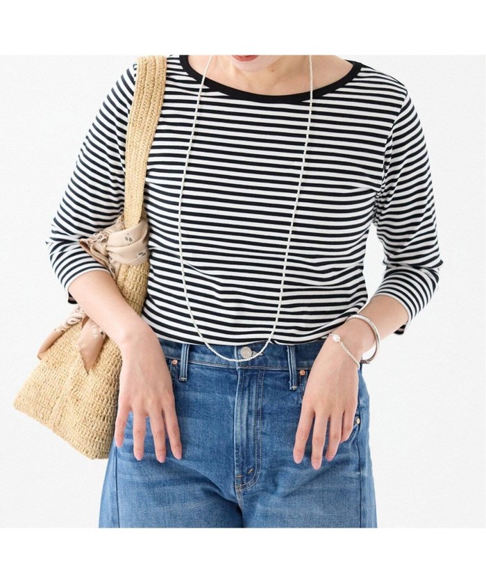 【イエナ/IENA】のATON/エイトン 別注 SUVIN FRAISE ボートネック ボーダーTシャツ インテリア・キッズ・メンズ・レディースファッション・服の通販 founy(ファニー) https://founy.com/ ファッション Fashion レディースファッション Ladies' Fashion Online トップス・カットソー Tops/Tshirt シャツ/ブラウス Shirts/Blouses ロング / Tシャツ T-Shirts インナー Inner バランス Balance ボーダー Border 別注 Special Order 羽織 Haori |ID: prp329100004593832 ipo3291000000032624669
