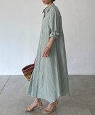 【ドゥ アルシーヴ/Doux archives】のストライプシャツワンピース 人気、トレンドファッション・服の通販 founy(ファニー) ファッション Fashion レディースファッション Ladies' Fashion Online ワンピース Dress シャツワンピース Shirt Dresses シャツワンピ Shirt Dress ループ Loop ロング Long 羽織 Haori thumbnail GREEN|ID: prp329100004593847 ipo3291000000032624932