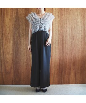 【ルクールブラン/le.coeur blanc】のチュールベストオールインワンドレス 人気、トレンドファッション・服の通販 founy(ファニー) ファッション Fashion レディースファッション Ladies' Fashion Online アウター Coat Outerwear トップス・カットソー Tops/Tshirt ベスト/ジレ Gilets/Vests ワンピース Dress ドレス Party Dresses オールインワン ワンピース All In One Dress オフショル Off Shoulder ドレス Dress 結婚式 Wedding Ceremony |ID:prp329100004593850