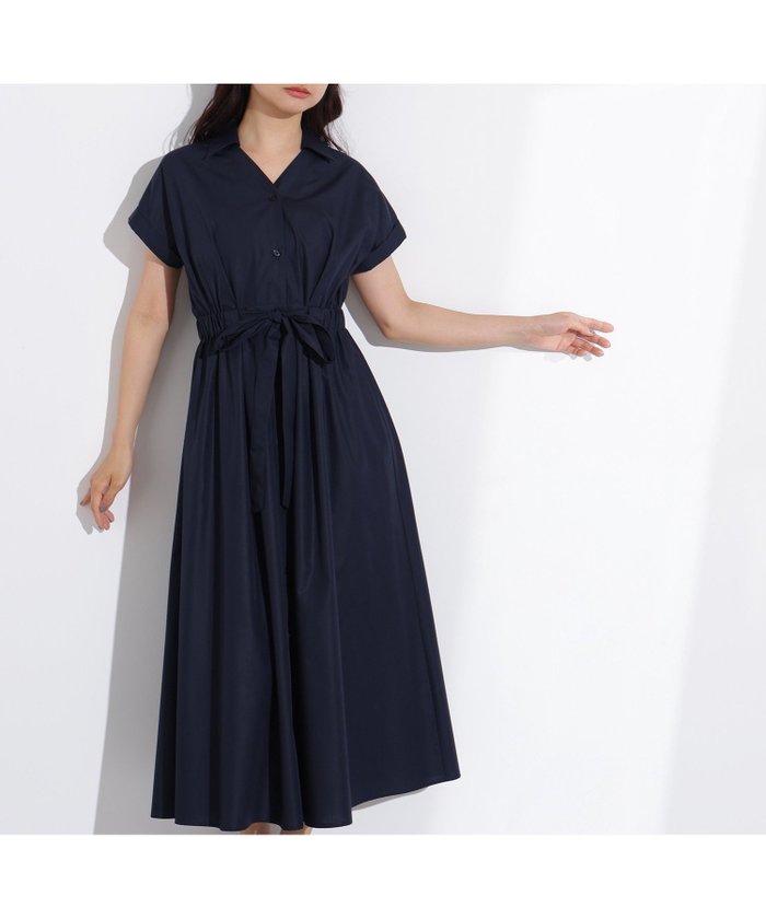 【エヌ ナチュラルビューティーベーシック/N.Natural Beauty basic】のオープンカラーシャツワンピース インテリア・キッズ・メンズ・レディースファッション・服の通販 founy(ファニー) https://founy.com/ ファッション Fashion レディースファッション Ladies' Fashion Online ワンピース Dress シャツワンピース Shirt Dresses バランス Balance ポケット Pocket |ID: prp329100004593859 ipo3291000000032625180