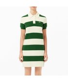 【ラコステ/LACOSTE】のオーガニックコットンニットボーダーポロドレス ホワイト×グリーン|ID: prp329100004593861 ipo3291000000032625214