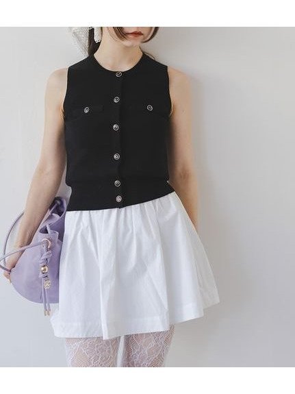 【スナイデル/SNIDEL】のSustainableニットジレプルオーバー インテリア・キッズ・メンズ・レディースファッション・服の通販 founy(ファニー) 　ファッション　Fashion　レディースファッション　Ladies' Fashion Online　トップス・カットソー　Tops/Tshirt　ニット　Knit Tops　ベスト/ジレ　Gilets/Vests　プルオーバー　Pullover　オーガニック　Organic　ヴィンテージ　Vintage　春　Spring　秋　Autumn/Fall　クラシカル　Classical　コンパクト　Compact　ボーダー　Border　ポケット　Pocket　ロング　Long　エレガント 上品　Elegant　BLK[009]|ID: prp329100004593891 ipo3291000000032625836