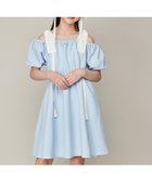 【その他のブランド/Other】のオフショルダーリボンフレアワンピース サックス|ID: prp329100004593907 ipo3291000000033470613