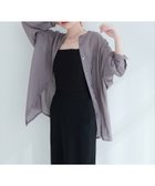 【ナチュラルクチュール/natural couture】の【WEB限定】バンドカラーサイドスリットシアーシャツ 人気、トレンドファッション・服の通販 founy(ファニー) ファッション Fashion レディースファッション Ladies' Fashion Online トップス・カットソー Tops/Tshirt シャツ/ブラウス Shirts/Blouses 2025年 2025 2025-2026秋冬・A/W Aw/Autumn/Winter/Fw/Fall/2025-2026 おすすめ Recommend エアリー Airy キャミソール Camisole タンク Tank デニム Denim フェミニン Feminine ポケット Pocket リラックス Relax エレガント 上品 Elegant thumbnail チャコールグレー|ID: prp329100004593918 ipo3291000000032626573