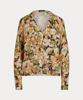 【ラルフローレン/RALPH LAUREN】のフローラル コットンブレンド カーディガン 人気、トレンドファッション・服の通販 founy(ファニー) ファッション Fashion レディースファッション Fashion for Women トップス・カットソー Cut & Sew Tops カーディガン・羽織り Layered Style Cardigans カーディガン Cardigan, Knitwear スリム Slim, Slim Fit フィット Fit, Slim Fit 長袖 Long Sleeve, Full Sleeve |ID:prp329100004593933