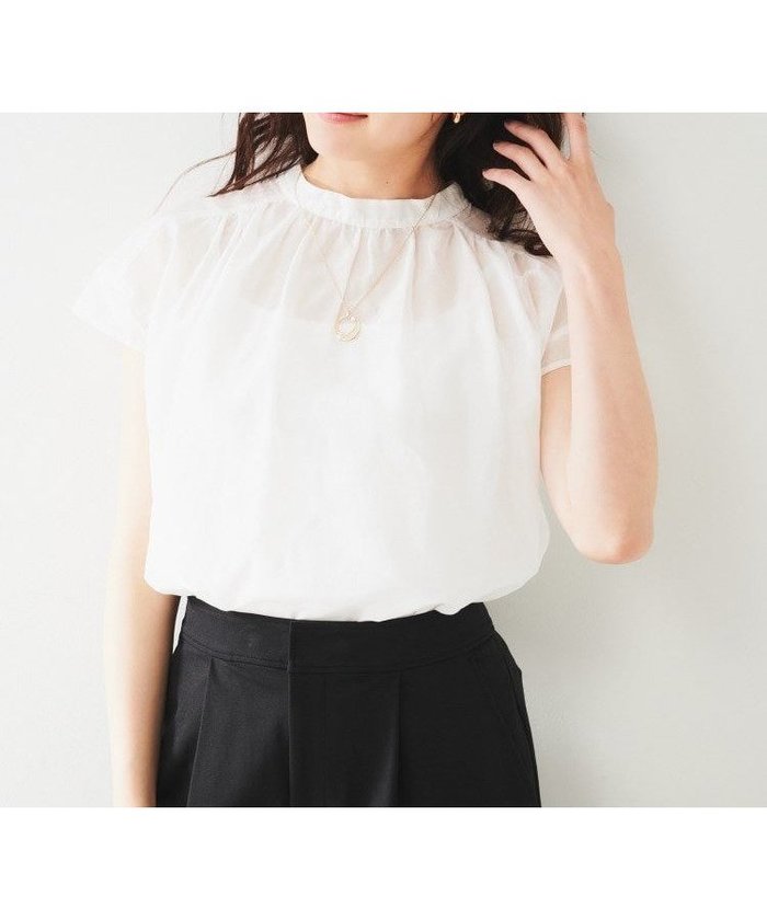 【アンタイトル/UNTITLED】の綿シルク2WAYブラウス インテリア・キッズ・メンズ・レディースファッション・服の通販 founy(ファニー) https://founy.com/ ファッション Fashion レディースファッション Ladies' Fashion Online トップス・カットソー Tops/Tshirt シャツ/ブラウス Shirts/Blouses シルク Silk エレガント 上品 Elegant |ID: prp329100004593951 ipo3291000000032627022