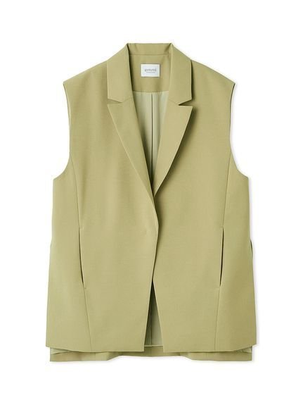 【エミ/emmi】のUVカット テーラーカラーベスト インテリア・キッズ・メンズ・レディースファッション・服の通販 founy(ファニー) 　ファッション　Fashion　レディースファッション　Ladies' Fashion Online　アウター　Coat Outerwear　トップス・カットソー　Tops/Tshirt　ベスト/ジレ　Gilets/Vests　ストレッチ　Stretch　スリット　Slit　バランス　Balance　ベスト　Vest　ポケット　Pocket　OLV[027]|ID: prp329100004593968 ipo3291000000032627361