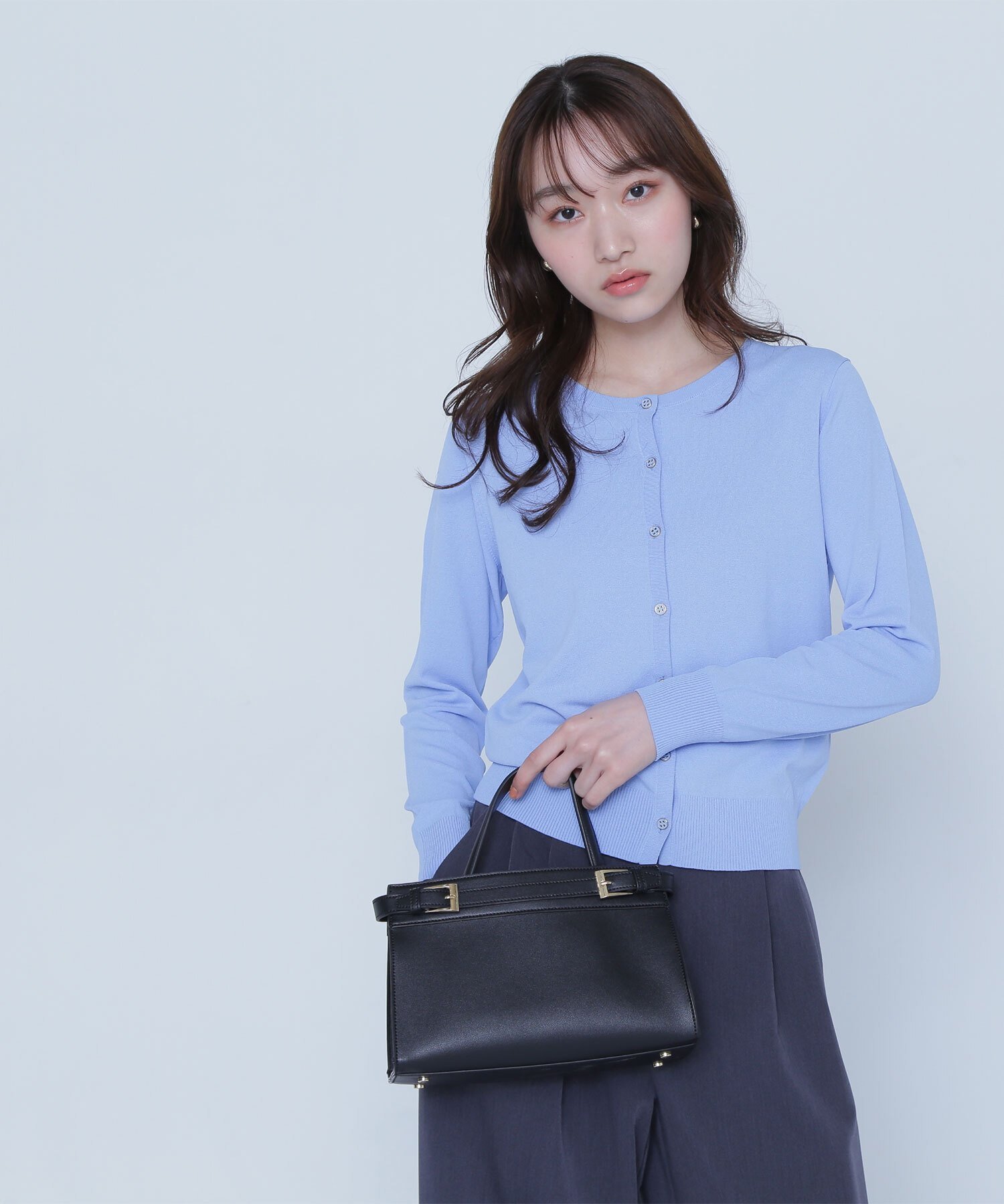 【ナチュラル ビューティー ベーシック/NATURAL BEAUTY BASIC】のレーヨンナイロンカーディガン インテリア・キッズ・メンズ・レディースファッション・服の通販 founy(ファニー) 　ファッション　Fashion　レディースファッション　Ladies' Fashion Online　トップス・カットソー　Tops/Tshirt　カーディガン　Cardigans　おすすめ　Recommend　カーディガン　Cardigan　シンプル　Simple　エレガント 上品　Elegant　人気　Popularity　定番　Standard　ブルー|ID: prp329100004593985 ipo3291000000032627623