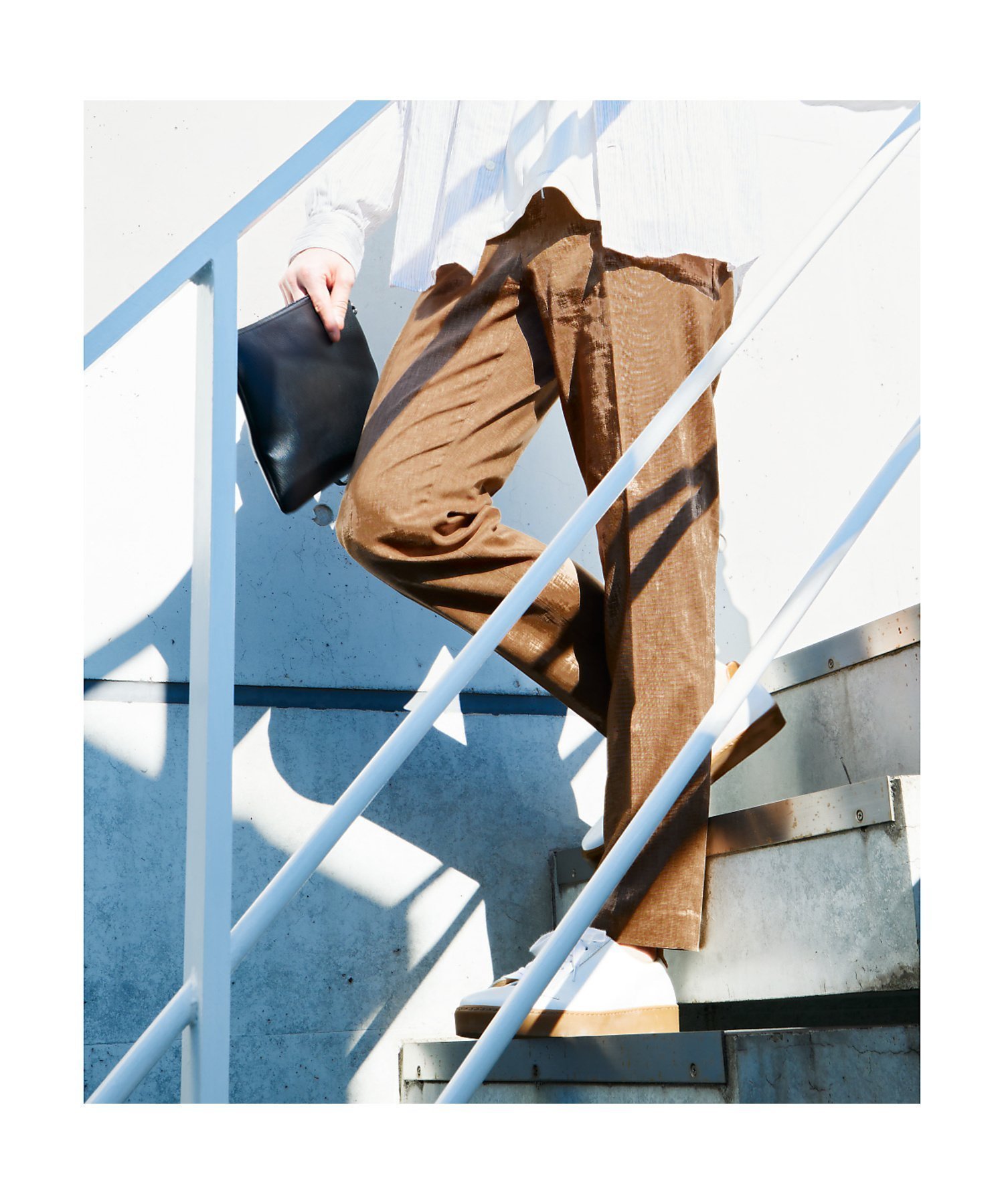 【アバハウス/ABAHOUSE / MEN】の【セットアップ対応】ソロストレッチ リネン テーパード パンツ / スラックス インテリア・キッズ・メンズ・レディースファッション・服の通販 founy(ファニー) 　ファッション　Fashion　メンズファッション　Men's Style Online　ボトムス　Bottoms/Men　アンクル　Uncle　ジャケット　Jacket　ストレッチ　Stretch　スニーカー　Sneakers　スピンドル　Spindle　スマート　Smart　スラックス　Slacks　セットアップ　Set Up　テーパード　Tapered　人気　Popularity　フィット　Fit　リネン　Linen　エレガント 上品　Elegant　ブラウン系その他1|ID: prp329100004594008 ipo3291000000032627948