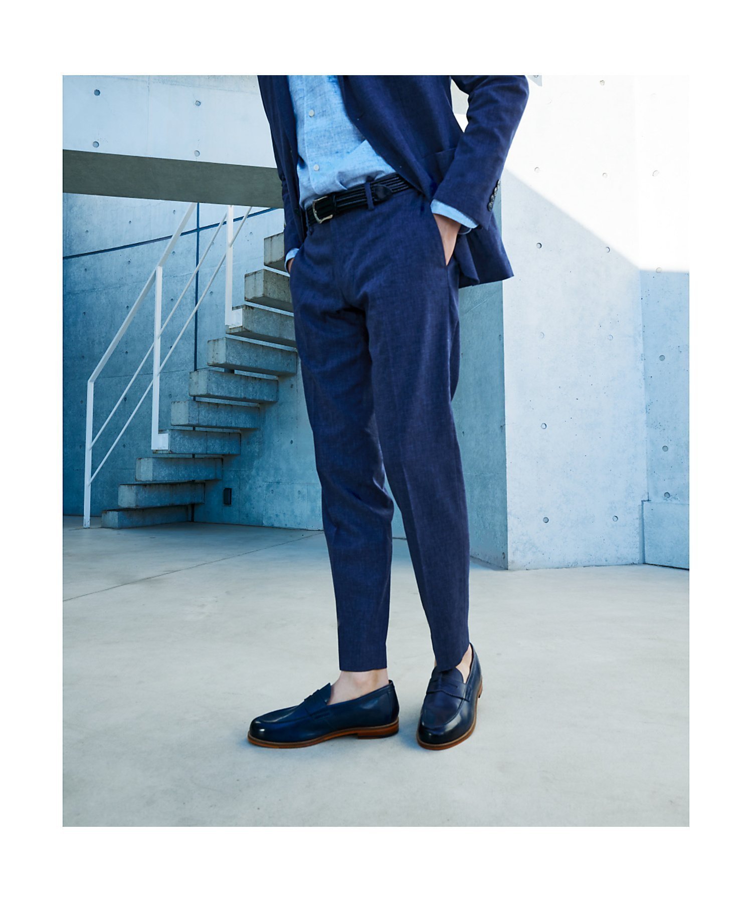 【アバハウス/ABAHOUSE / MEN】の【セットアップ対応】ソロストレッチ リネン テーパード パンツ / スラックス インテリア・キッズ・メンズ・レディースファッション・服の通販 founy(ファニー) 　ファッション　Fashion　メンズファッション　Men's Style Online　ボトムス　Bottoms/Men　アンクル　Uncle　ジャケット　Jacket　ストレッチ　Stretch　スニーカー　Sneakers　スピンドル　Spindle　スマート　Smart　スラックス　Slacks　セットアップ　Set Up　テーパード　Tapered　人気　Popularity　フィット　Fit　リネン　Linen　エレガント 上品　Elegant　ネイビー|ID: prp329100004594008 ipo3291000000032627951