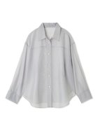 【フレイ アイディー/FRAY I.D】のオーガンジーシアーシャツ 人気、トレンドファッション・服の通販 founy(ファニー) ファッション Fashion レディースファッション Ladies' Fashion Online トップス・カットソー Tops/Tshirt シャツ/ブラウス Shirts/Blouses エレガント 上品 Elegant オーガンジー Organdy カフス Cuffs キャミ Cami シャイニー Shiny タンク Tank バランス Balance フロント Front ルーズ Loose thumbnail GRY[006]|ID: prp329100004594024 ipo3291000000032628169