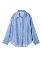 【フレイ アイディー/FRAY I.D】のオーガンジーシアーシャツ 人気、トレンドファッション・服の通販 founy(ファニー) ファッション Fashion レディースファッション Ladies' Fashion Online トップス・カットソー Tops/Tshirt シャツ/ブラウス Shirts/Blouses エレガント 上品 Elegant オーガンジー Organdy カフス Cuffs キャミ Cami シャイニー Shiny タンク Tank バランス Balance フロント Front ルーズ Loose thumbnail STRIPE[932]|ID: prp329100004594024 ipo3291000000032628170