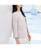 【トランスワーク/TRANS WORK】の【美シリーズ】【UV対策】【着用しわ軽減】【ウォッシャブル】エアリーコードレーンノーカラージャケット グレー|ID: prp329100004594035 ipo3291000000032628305