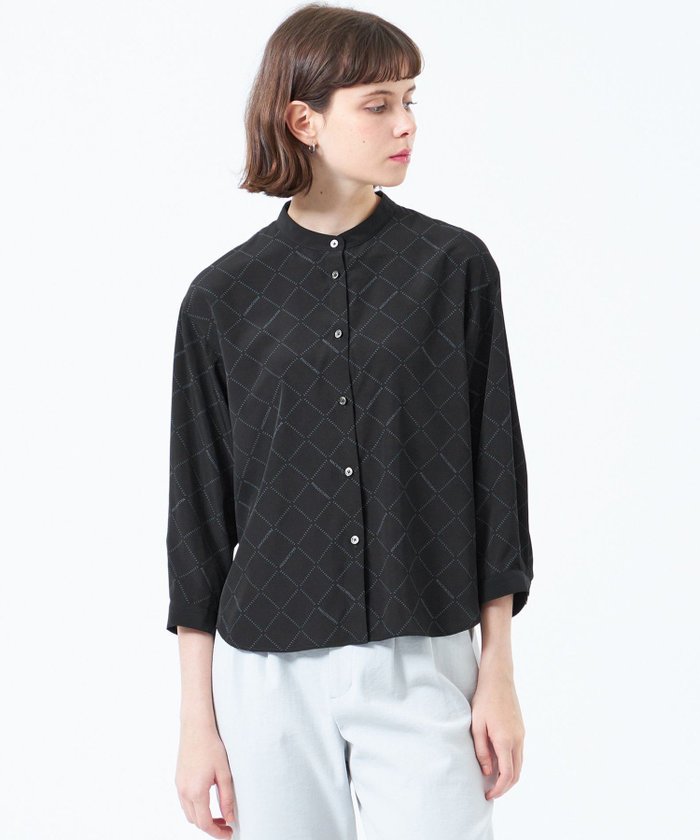 【マッキントッシュ フィロソフィー/MACKINTOSH PHILOSOPHY】のレタリングジオメトリープリントブラウス インテリア・キッズ・メンズ・レディースファッション・服の通販 founy(ファニー) https://founy.com/ ファッション Fashion レディースファッション Ladies' Fashion Online トップス・カットソー Tops/Tshirt シャツ/ブラウス Shirts/Blouses おすすめ Recommend デニム Denim モチーフ Motif 冬 Winter 春 Spring 秋 Autumn/Fall |ID: prp329100004594040 ipo3291000000032628366