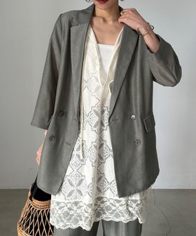 【ドゥ アルシーヴ/Doux archives】のリネンライクシアージャケット 人気、トレンドファッション・服の通販 founy(ファニー) ファッション Fashion レディースファッション Ladies' Fashion Online アウター Coat Outerwear ジャケット Jackets おすすめ Recommend シアー Sheer セットアップ Set Up トレンド Trend リネン Linen 夏 Summer 旅行 Travel |ID:prp329100004594047