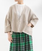【プードゥドゥ/POU DOU DOU】のCielリネンノーカラーカーデジャケット 人気、トレンドファッション・服の通販 founy(ファニー) ファッション Fashion レディースファッション Ladies' Fashion Online アウター Coat Outerwear ジャケット Jackets カーディガン Cardigan シンプル Simple ジャケット Jacket スマート Smart パターン Pattern フォルム Form プリント Print ポケット Pocket リネン Linen リラックス Relax thumbnail キナリ|ID: prp329100004594051 ipo3291000000032628733