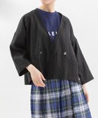 【プードゥドゥ/POU DOU DOU】のCielリネンノーカラーカーデジャケット 人気、トレンドファッション・服の通販 founy(ファニー) ファッション Fashion レディースファッション Ladies' Fashion Online アウター Coat Outerwear ジャケット Jackets カーディガン Cardigan シンプル Simple ジャケット Jacket スマート Smart パターン Pattern フォルム Form プリント Print ポケット Pocket リネン Linen リラックス Relax thumbnail ブラック|ID: prp329100004594051 ipo3291000000032628734