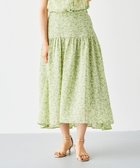 【ルクールブラン/le.coeur blanc】のリーフプリントキリカエギャザースカート 人気、トレンドファッション・服の通販 founy(ファニー) ファッション Fashion レディースファッション Ladies' Fashion Online スカート Skirt シアー Sheer ストレート Straight セットアップ Set Up トレンド Trend なめらか Smooth プリント Print ヘムライン Hemline リラックス Relax リーフ Leaf おすすめ Recommend 夏 Summer thumbnail グリーン柄|ID: prp329100004594361 ipo3291000000032636182
