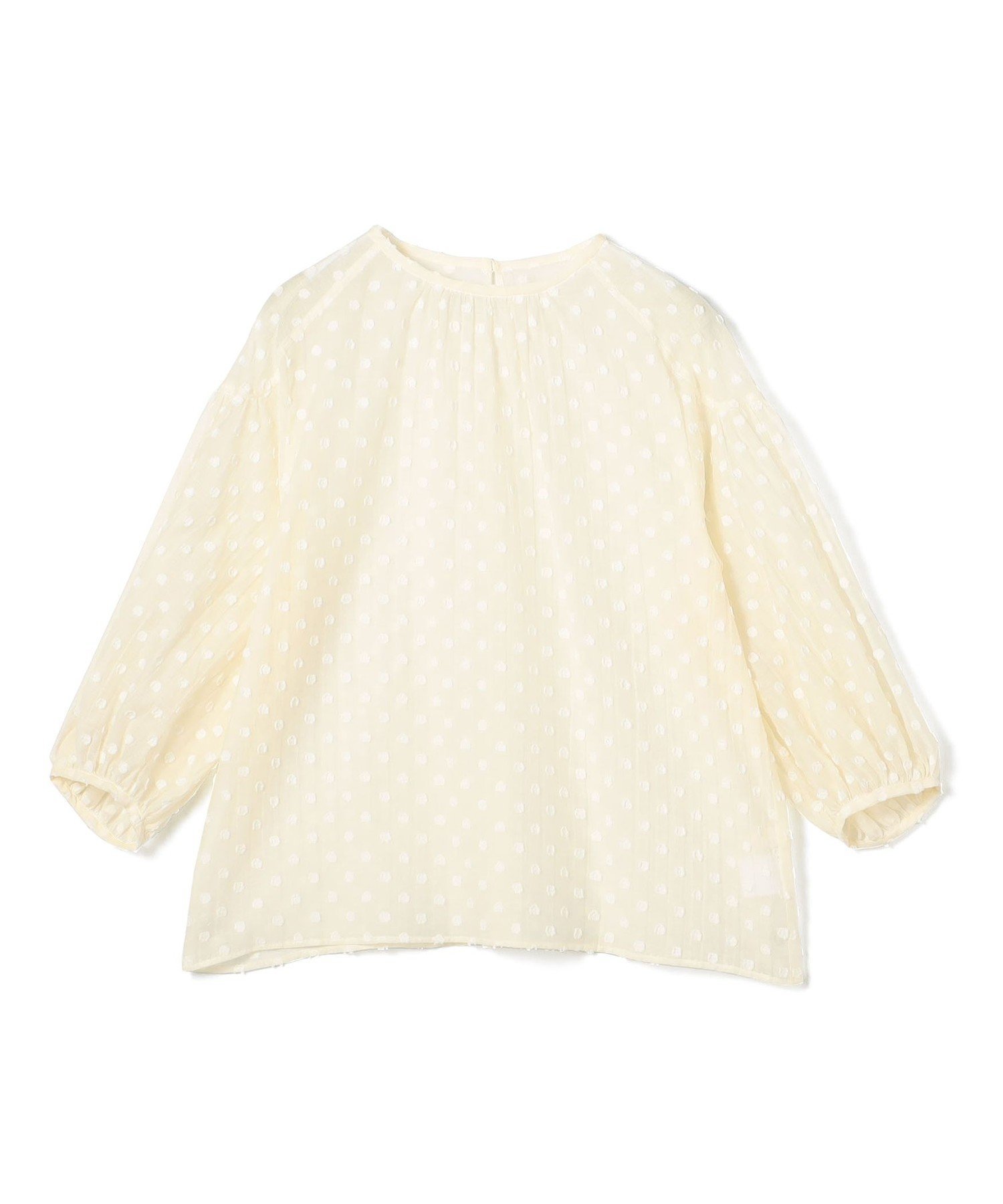 【トゥモローランド/TOMORROWLAND】のフラワーカットジャカード パフスリーブブラウス 人気、トレンドファッション・服の通販 founy(ファニー) 　ファッション　Fashion　レディースファッション　Ladies' Fashion Online　トップス・カットソー　Tops/Tshirt　シャツ/ブラウス　Shirts/Blouses　インナー　Inner　ギャザー　Gather　シンプル　Simple　ジャカード　Jacquard　ジャケット　Jacket　スリーブ　Sleeve　バランス　Balance　フェミニン　Feminine　ヨーク　Yoke　エレガント 上品　Elegant　 other-1|ID: prp329100004594365 ipo3291000000032636238