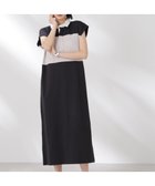 【ナノ ユニバース/nano universe】のフレンチスリーブラガーシャツワンピース ブラック|ID:prp329100004594411