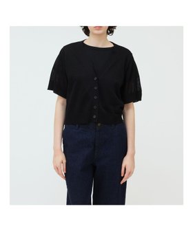 【マーコート/MARcourt】のmizuiro ind Vネックショートカーディガン 人気、トレンドファッション・服の通販 founy(ファニー) ファッション Fashion レディースファッション Fashion for Women トップス・カットソー Cut & Sew Tops カーディガン・羽織り Layered Style Cardigans Vネックトップス V-Neck Tops / V-Cut Neckline Shirts シアー Sheer, See-Through シンプル Simple, Minimal ポケット Pocket, Pocket Detail 人気 Popular, Best Seller 今季 This Season, Current Season 夏 Summer |ID:prp329100004594425