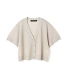 【マーコート/MARcourt】のmizuiro ind Vネックショートカーディガン 人気、トレンドファッション・服の通販 founy(ファニー) ファッション Fashion レディースファッション Fashion for Women トップス・カットソー Cut & Sew Tops カーディガン・羽織り Layered Style Cardigans Vネックトップス V-Neck Tops / V-Cut Neckline Shirts シアー Sheer, See-Through シンプル Simple, Minimal ポケット Pocket, Pocket Detail 人気 Popular, Best Seller 今季 This Season, Current Season 夏 Summer thumbnail ライトベージュ|ID: prp329100004594425 ipo3291000000032637759