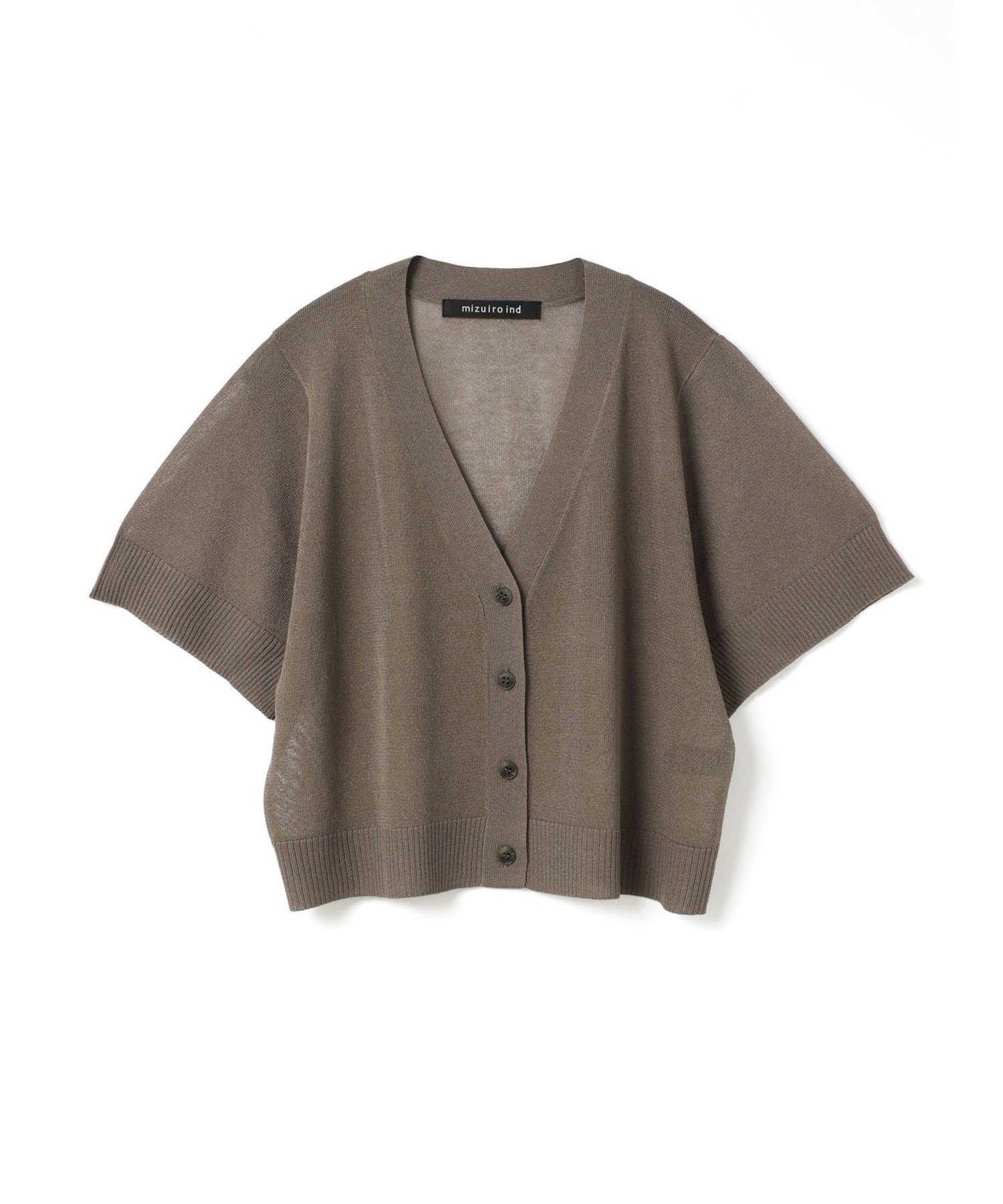 【マーコート/MARcourt】のmizuiro ind Vネックショートカーディガン インテリア・キッズ・メンズ・レディースファッション・服の通販 founy(ファニー) 　ファッション　Fashion　レディースファッション　Fashion for Women　トップス・カットソー　Cut & Sew Tops　カーディガン・羽織り　Layered Style Cardigans　Vネックトップス　V-Neck Tops / V-Cut Neckline Shirts　シアー　Sheer, See-Through　シンプル　Simple, Minimal　ポケット　Pocket, Pocket Detail　人気　Popular, Best Seller　今季　This Season, Current Season　夏　Summer　グレージュ|ID: prp329100004594425 ipo3291000000032637763