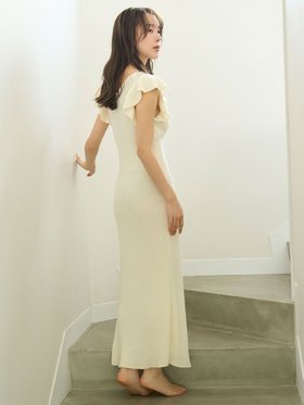 【スナイデル ホーム/SNIDEL HOME】の【SorbetTouch Cool】【接触冷感】ワンピース 人気、トレンドファッション・服の通販 founy(ファニー) ファッション Fashion レディースファッション Ladies' Fashion Online ワンピース Dress なめらか Smooth フリル Frills リブニット Rib Knit 人気 Popularity 夏 Summer 定番 Standard |ID:prp329100004594441