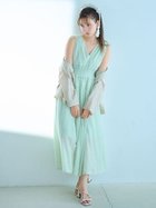 【リリーブラウン/Lily Brown】の【WEB限定00サイズ】フリンジジャガードシャーリングワンピース 人気、トレンドファッション・服の通販 founy(ファニー) ファッション Fashion レディースファッション Ladies' Fashion Online ワンピース Dress thumbnail MNT[021]|ID: prp329100004594480 ipo3291000000032638703
