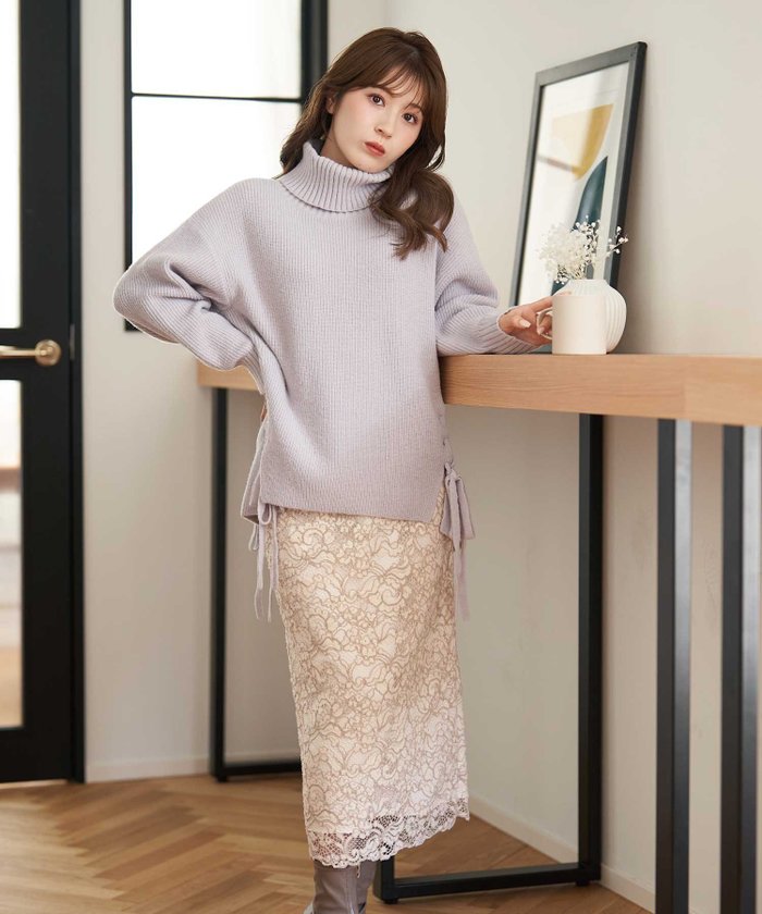 【ノエラ/Noela】のモールレースタイトスカート インテリア・キッズ・メンズ・レディースファッション・服の通販 founy(ファニー) https://founy.com/ ファッション Fashion レディースファッション Ladies' Fashion Online スカート Skirt おすすめ Recommend ポケット Pocket レース Race 冬 Winter ビジネス 仕事 通勤 Business |ID: prp329100004594518 ipo3291000000032639422