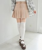 【マジェスティック レゴン/MAJESTIC LEGON】のフロントレースアッププリーツスカパン ベージュ|ID: prp329100004594522 ipo3291000000032639461